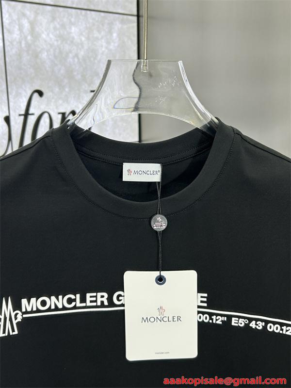 Tシャツ 半袖 春夏 2026新作 滑らか素材 上品 カジュアル MONCLER モンクレール コピー