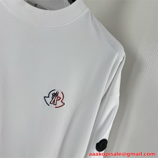 長袖Tシャツ MONCLER モンクレール コピー 春秋 2026新作 ワンポイント 洗練 トレンド