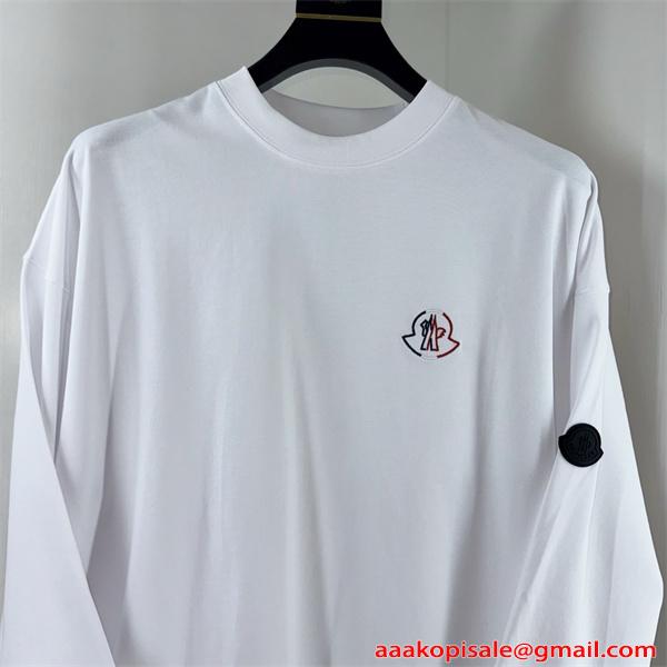 長袖Tシャツ MONCLER モンクレール コピー 春秋 2026新作 ワンポイント 洗練 トレンド