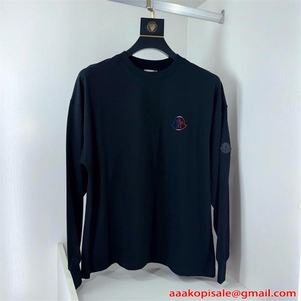 長袖Tシャツ MONCLER モンクレール コピー 春秋 2026新作 ワンポイント 洗練 トレンド