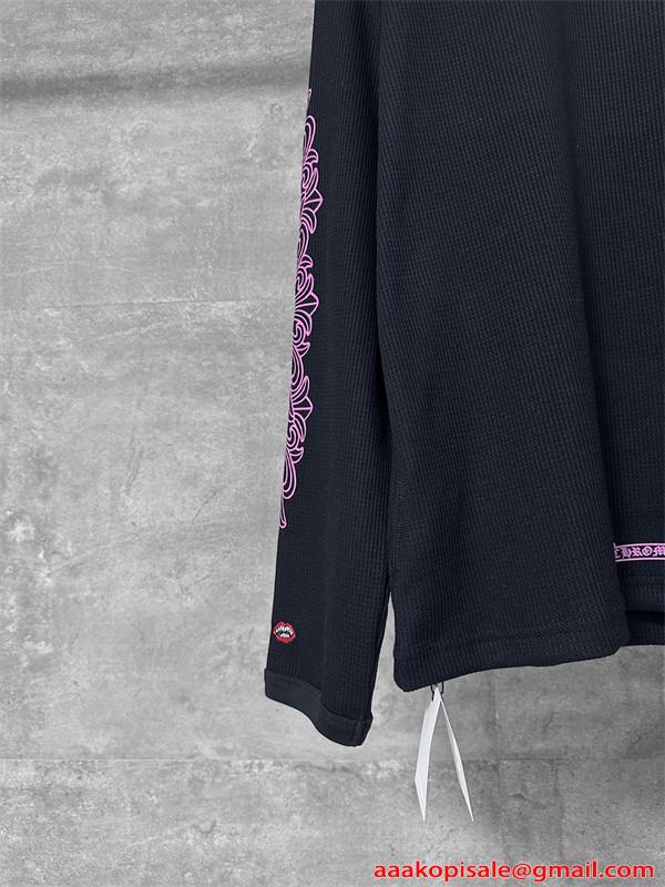 CHROME HEARTS クロムハーツ コピー 人気爆発 長袖Tシャツ プリント ストリート映え 2026新作