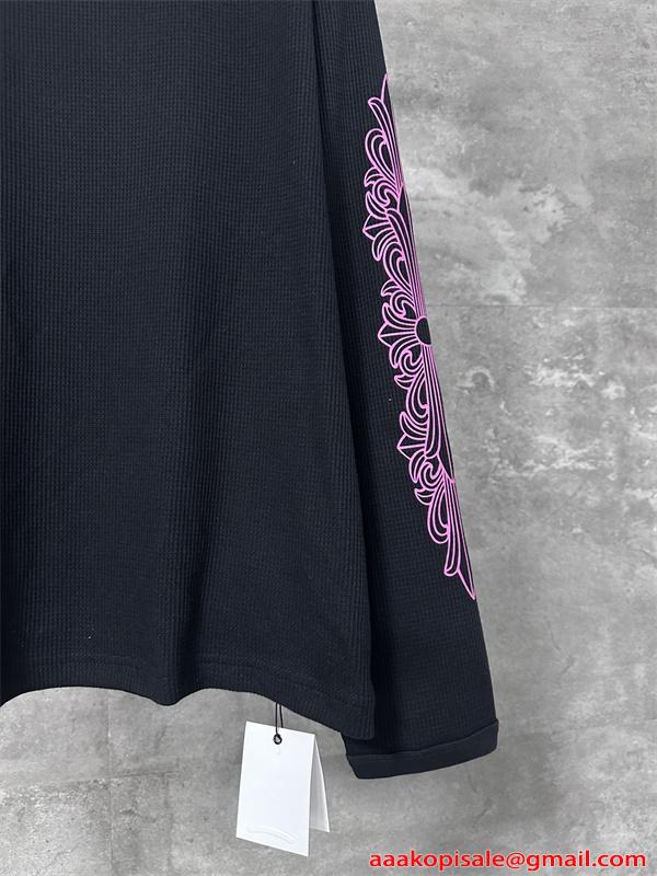 CHROME HEARTS クロムハーツ コピー 人気爆発 長袖Tシャツ プリント ストリート映え 2026新作