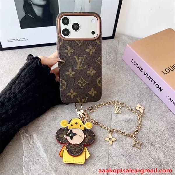 LOUIS VUITTON ルイヴィトン コピー IPHONE17 ケース モノグラム調 レザーデザイン 高級感演出