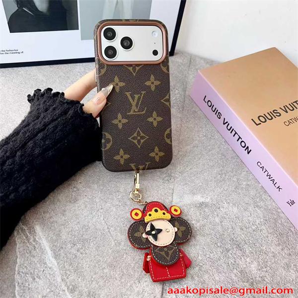 LOUIS VUITTON ルイヴィトン コピー IPHONE17 ケース モノグラム調 レザーデザイン 高級感演出