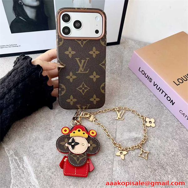 LOUIS VUITTON ルイヴィトン コピー IPHONE17 ケース モノグラム調 レザーデザイン 高級感演出