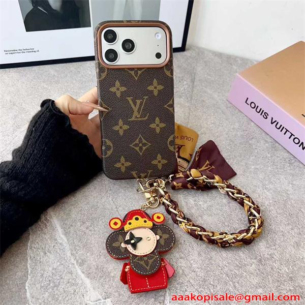LOUIS VUITTON ルイヴィトン コピー IPHONE17 ケース モノグラム調 レザーデザイン 高級感演出