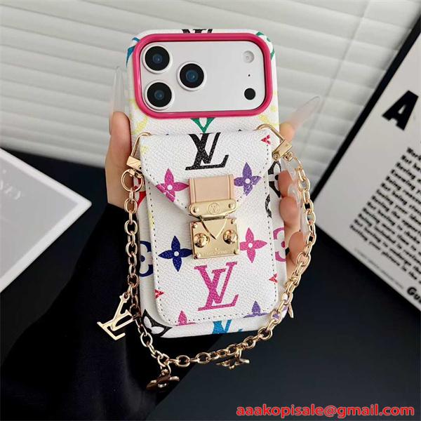 IPHONE17 ケース LOUIS VUITTON ルイヴィトン 偽物 ベルトモチーフ カード収納付  上品モデル