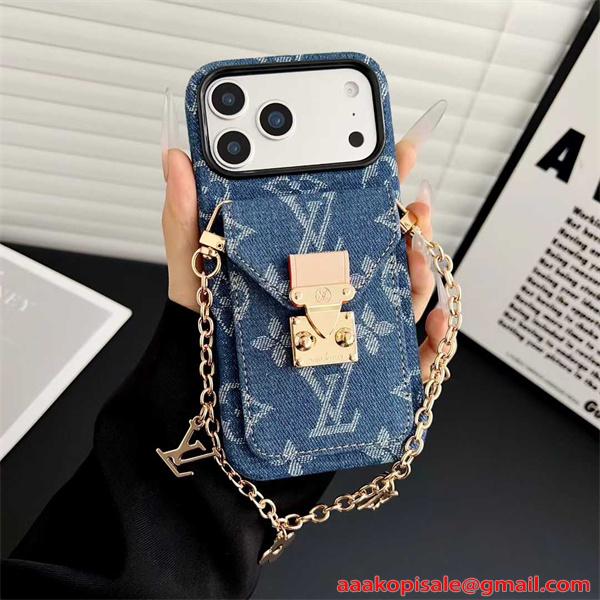 IPHONE17 ケース LOUIS VUITTON ルイヴィトン 偽物 ベルトモチーフ カード収納付  上品モデル