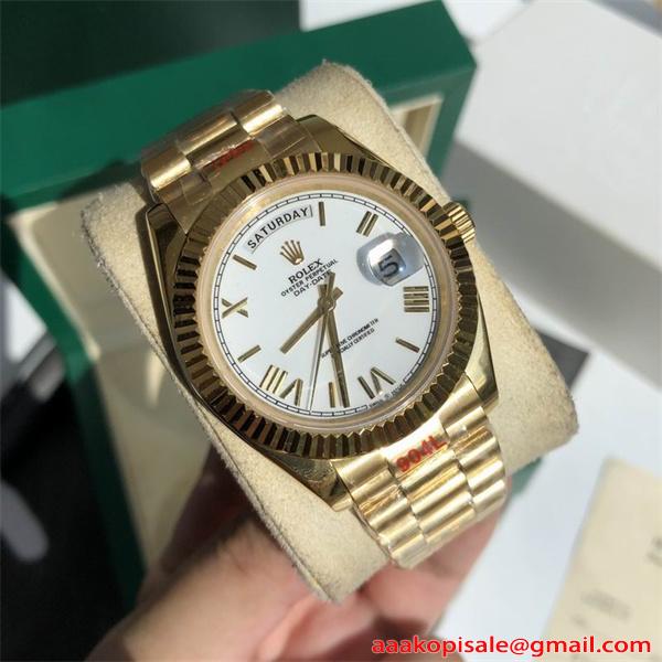 Rolex 41mm Day Date ロレックス デイデイト時計スーパーコピー2026人気色ビジネススタイル 男性用 通販ショッピング
