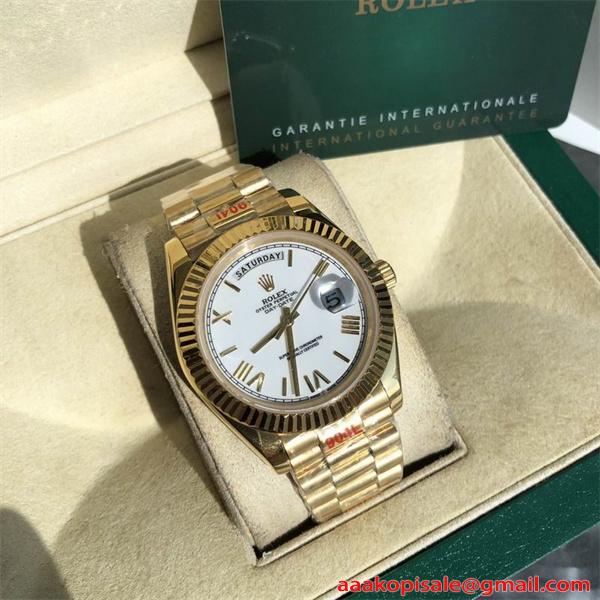 Rolex 41mm Day Date ロレックス デイデイト時計スーパーコピー2026人気色ビジネススタイル 男性用 通販ショッピング