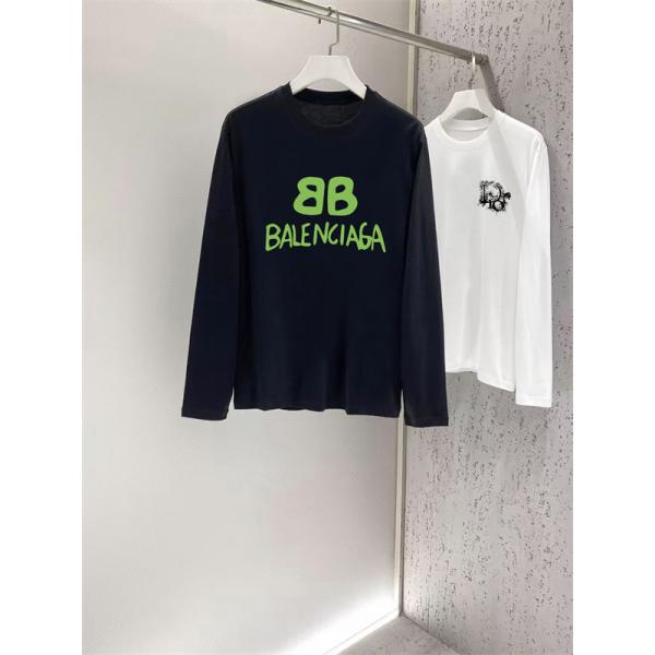 人気バレンシアガ ロングｔコピーBALENCIAGA  激安通販2026お洒落黒色ホワイト色