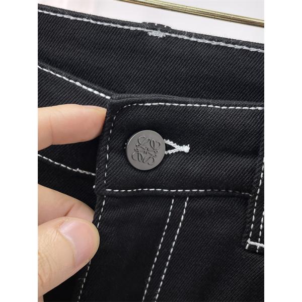 LOEWE ロエベ コピー 限定カラー インディゴ デニム パンツ 万能コーデ