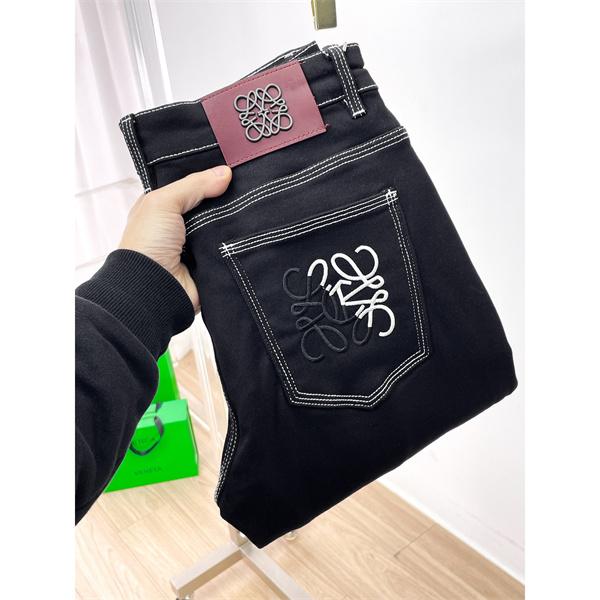 LOEWE ロエベ コピー 限定カラー インディゴ デニム パンツ 万能コーデ