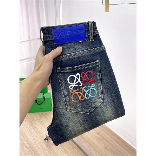 必須アイテム デニム パンツ スリム効果 2026新作 LOEWE ロエベ コピー