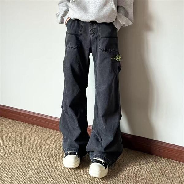 STONE ISLAND ストーンアイランド コピー 新作注目 ウォッシュ カーゴパンツ ワイドライン