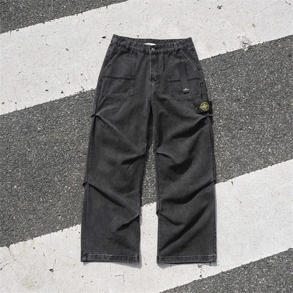 STONE ISLAND ストーンアイランド コピー 新作注目 ウォッシュ カーゴパンツ ワイドライン