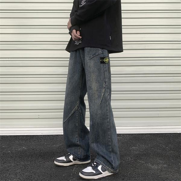 STONE ISLAND ストーンアイランド コピー 期間限定 デニム カーゴパンツ ワイドシルエット