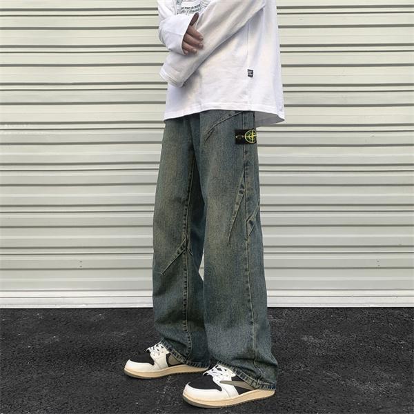 STONE ISLAND ストーンアイランド コピー 期間限定 デニム カーゴパンツ ワイドシルエット