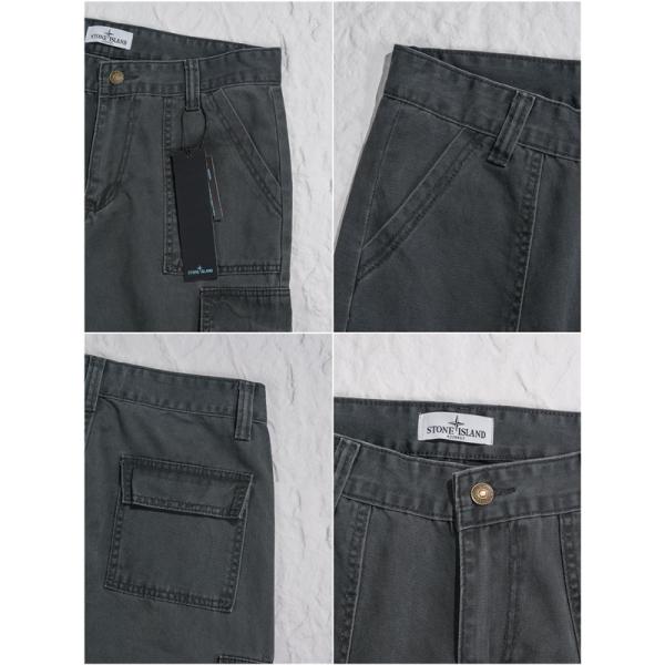 都会派 立体裁断 カーゴパンツ グレートーン 重厚 STONE ISLAND ストーンアイランド コピー