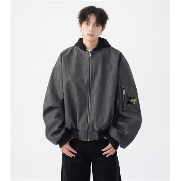 存在感抜群 ウォッシュ加工 ジップブルゾン ストリート STONE ISLAND ストーンアイランド コピー