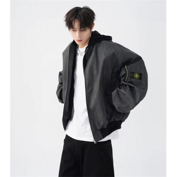 存在感抜群 ウォッシュ加工 ジップブルゾン ストリート STONE ISLAND ストーンアイランド コピー
