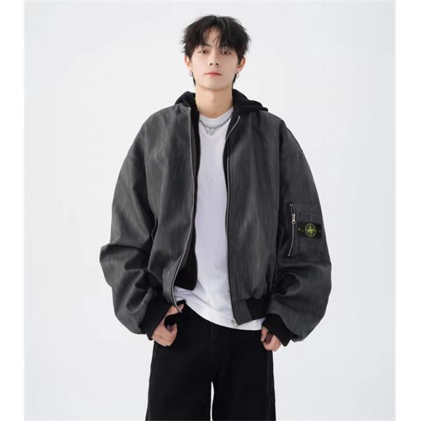 存在感抜群 ウォッシュ加工 ジップブルゾン ストリート STONE ISLAND ストーンアイランド コピー