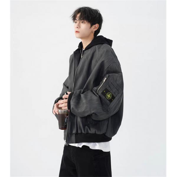 存在感抜群 ウォッシュ加工 ジップブルゾン ストリート STONE ISLAND ストーンアイランド コピー