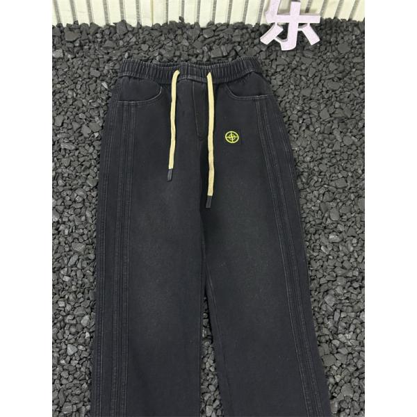 リラックス STONE ISLAND ストーンアイランド コピー デニム イージーパンツ ストレート 落ち感