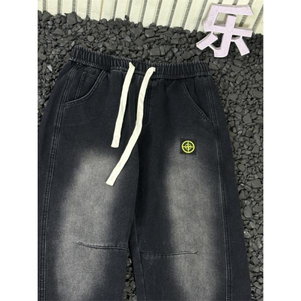 着心地重視 デニムイージーパンツ ストレート 抜け感 STONE ISLAND ストーンアイランド コピー