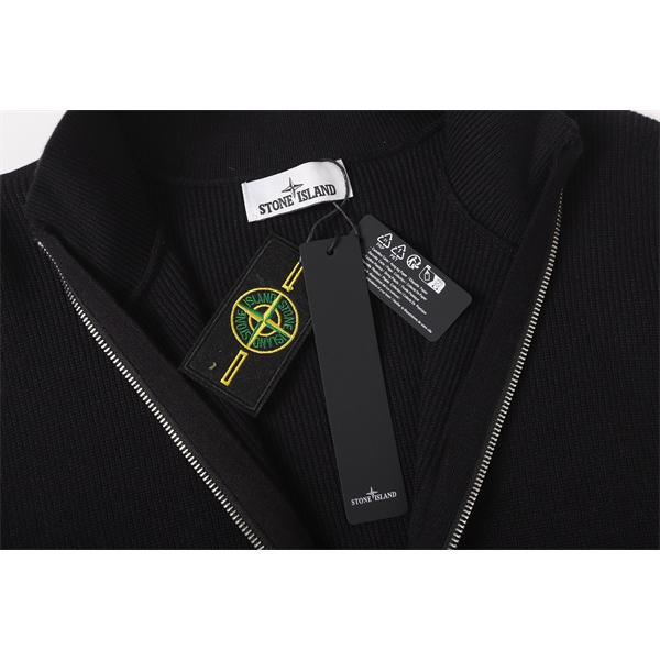 STONE ISLAND ストーンアイランド コピー 上品仕立て フルジップ ニットブルゾン ミニマル 