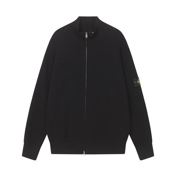 STONE ISLAND ストーンアイランド コピー 上品仕立て フルジップ ニットブルゾン ミニマル 