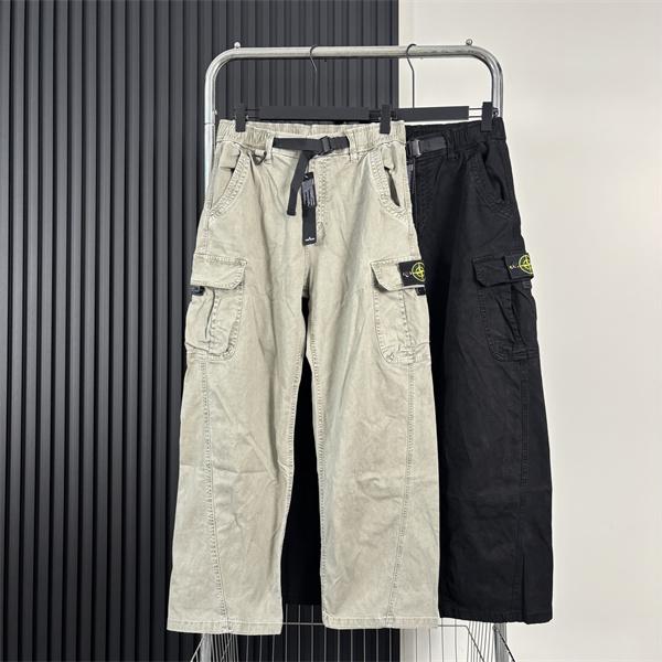 STONE ISLAND ストーンアイランド コピー 2026新作 ウォッシュ カーゴパンツ 実用ポケット