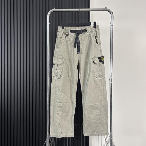STONE ISLAND ストーンアイランド コピー 2026新作 ウォッシュ カーゴパンツ 実用ポケット