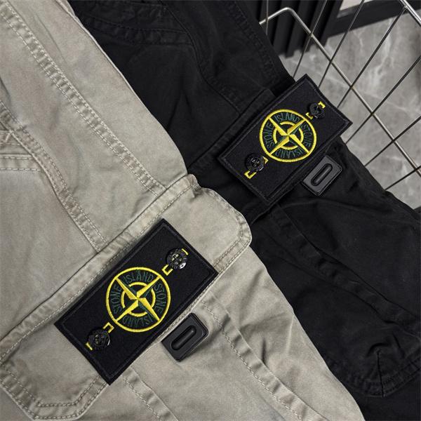 STONE ISLAND ストーンアイランド コピー 2026新作 ウォッシュ カーゴパンツ 実用ポケット