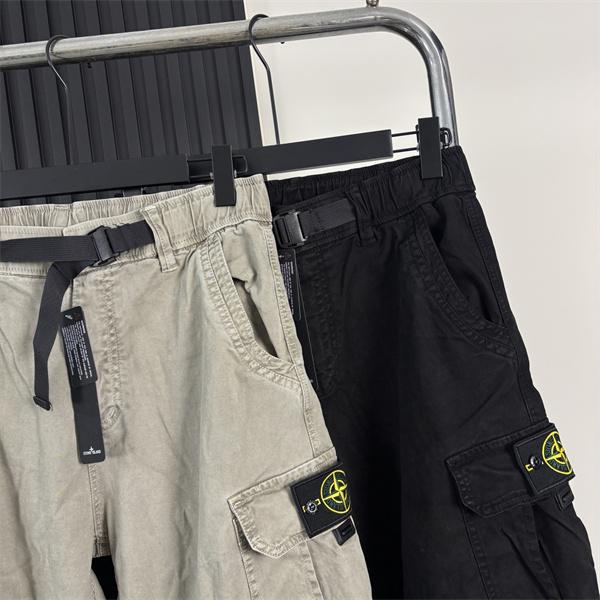 STONE ISLAND ストーンアイランド コピー 2026新作 ウォッシュ カーゴパンツ 実用ポケット