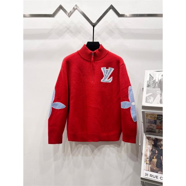 2026新作 高級感溢れる ニット 配色スリーブ 上質 LOUIS VUITTON ルイヴィトン コピー