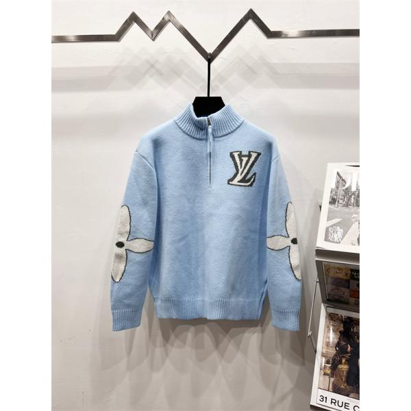 2026新作 高級感溢れる ニット 配色スリーブ 上質 LOUIS VUITTON ルイヴィトン コピー