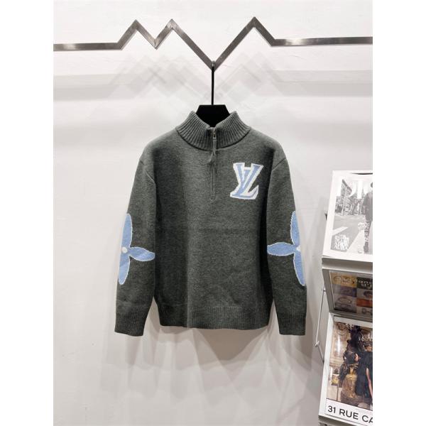 2026新作 高級感溢れる ニット 配色スリーブ 上質 LOUIS VUITTON ルイヴィトン コピー