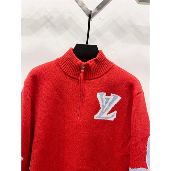 2026新作 高級感溢れる ニット 配色スリーブ 上質 LOUIS VUITTON ルイヴィトン コピー
