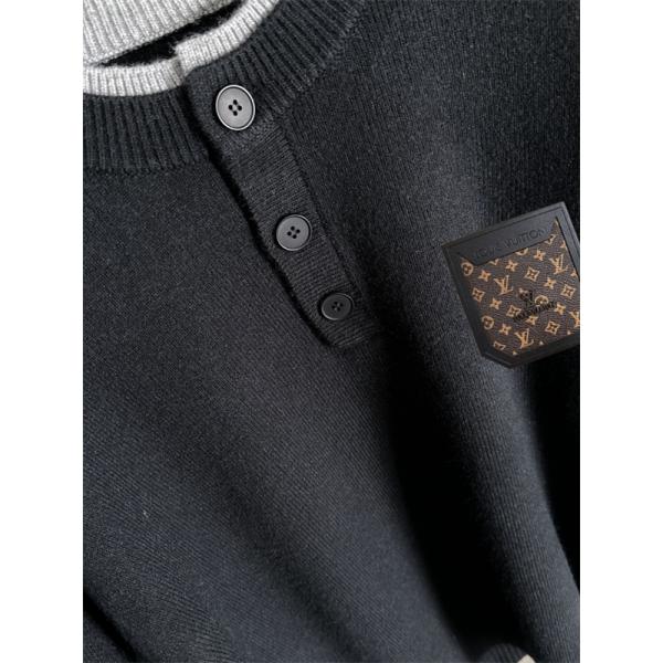 落ち着き LOUIS VUITTON ルイヴィトン コピー ニット 異素材アクセント 保温 2026新作