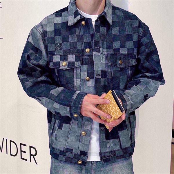 2026新作 トレンド チェック LOUIS VUITTON ルイヴィトン コピー デニム ジャケット 防風  
