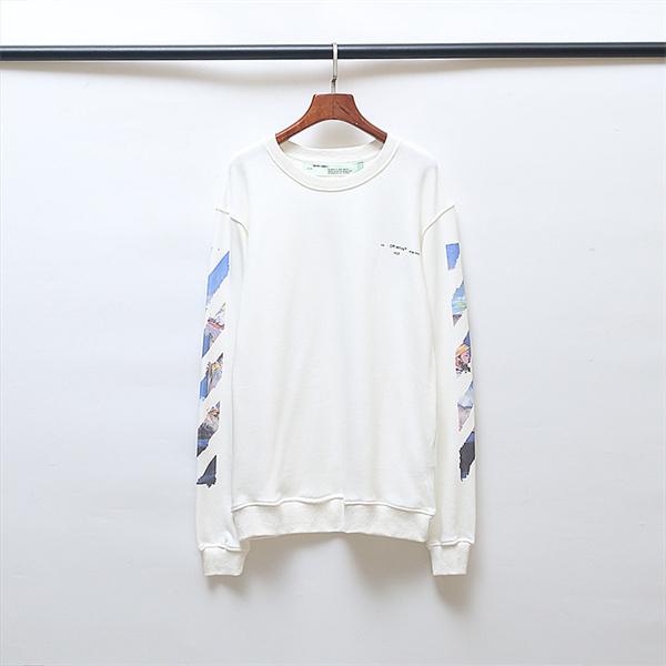 トレンド最前線 Off-White オフホワイト コピー クロスモチーフ 裏起毛 スウェット