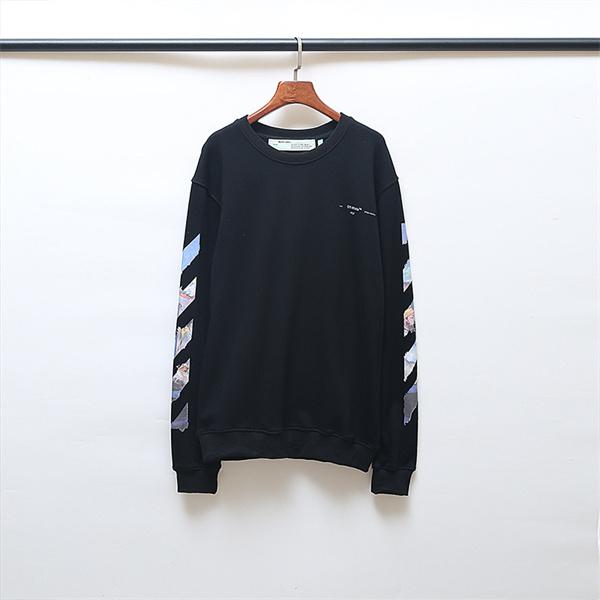 トレンド最前線 Off-White オフホワイト コピー クロスモチーフ 裏起毛 スウェット