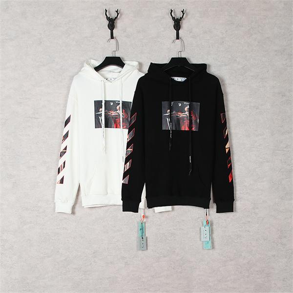 人気注目 Off-White オフホワイト コピー バックプリント フーディー 快適仕様