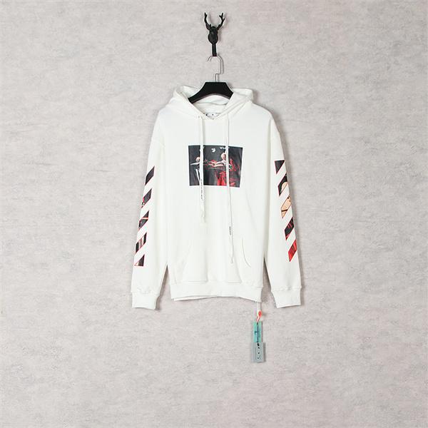 人気注目 Off-White オフホワイト コピー バックプリント フーディー 快適仕様