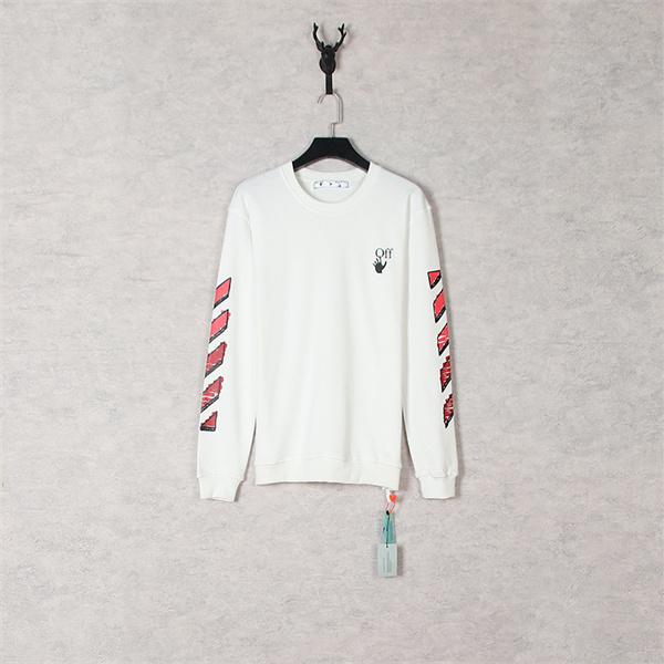 トレンド注目  バックプリント スウェット モード系 ストリート Off-White オフホワイト コピー