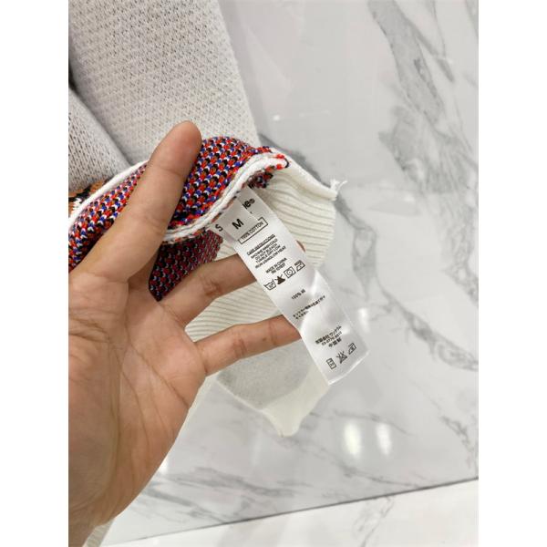 遊び心満点 ジャカード Off-White オフホワイト コピー ニット 上質素材 カジュアル 主役級 