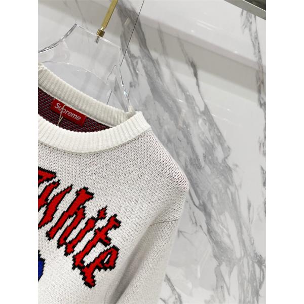 遊び心満点 ジャカード Off-White オフホワイト コピー ニット 上質素材 カジュアル 主役級 