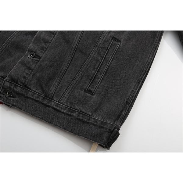 ヴィンテージ 合わせやすい ブラック デニム ジャケット 定番 Off-White オフホワイト コピー