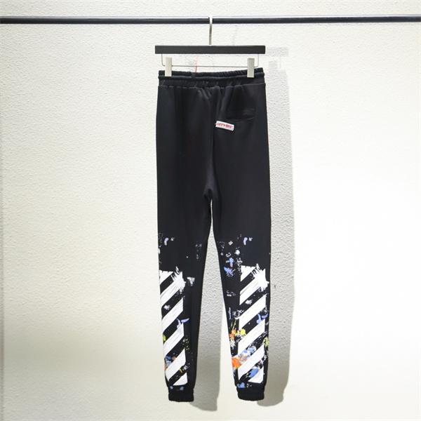 ストリート ペイント調 アロー Off-White オフホワイト コピー ジョガーパンツ 動きやすさ